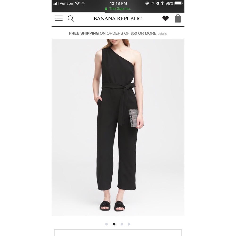 Cropped One-Shoulder Jumpsuit